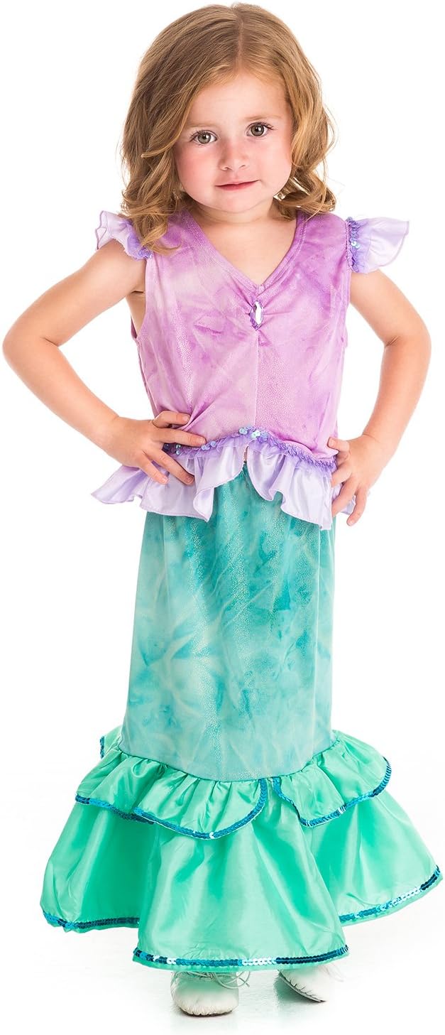 Little Adventures Magical Mermaid Princess Dress Up Costume for Girls