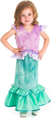 Little Adventures Magical Mermaid Princess Dress Up Costume for Girls