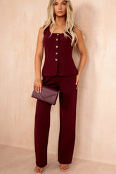 Jo Berry Tailored Straight Leg Trousers