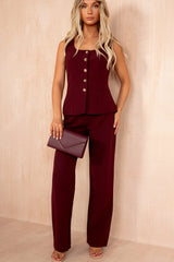 Jo Berry Tailored Straight Leg Trousers