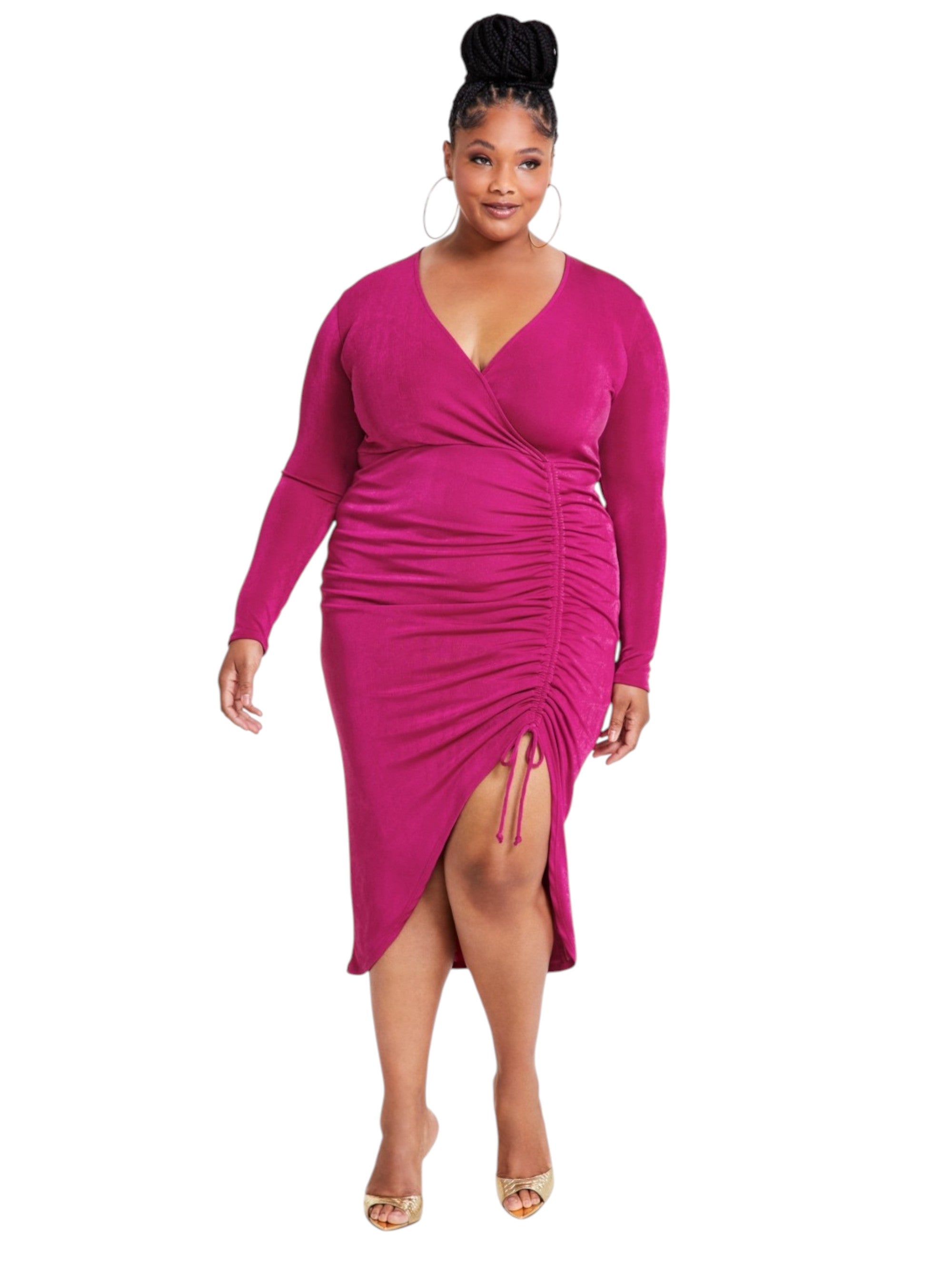 Image for Women's Knitted Dress,Pink