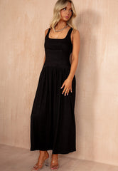 Shirley Black Textured Dress