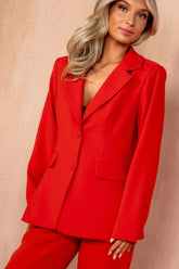 Stevie Red Tailored Blazer
