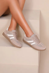 Selma Camel Suedette Trainers