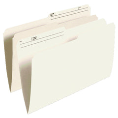 Oxford File Folders with 1/2 Cut Tab - Legal Size - Ivory - 100 Pack