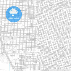 Rosario, Argentina, city map with high resolution roads.