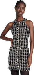 L'AGENCE Women's Jade Button Front Tweed Dress