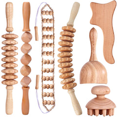 Set de Masaje Corporal Rodillo para Espalda y Piernas 7 en 1 para Mujer