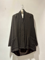 MANESERA - Cardigan in caldo cotone, Moro