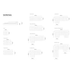 Micadoni Serena 3-zitsbank - Lichtblauw