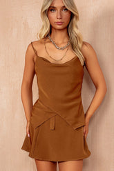 Carolina Camel Cowl Neck Cami Top