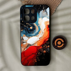 Oppo A6 4G - Liquid 2.0 Design 9 - Premium Metal Printed Soft Bumper Shock Proof Case