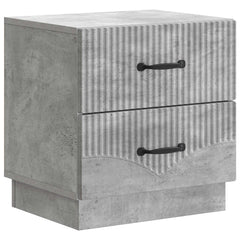 Bedside Cabinet with Drawer Concrete Grey 43 x 34.5 x 44.5 cm