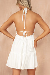 Paula White Tie Shoulder Smock Dress
