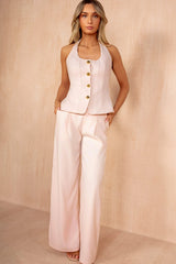 Sheridan Pink Wide Leg Trousers