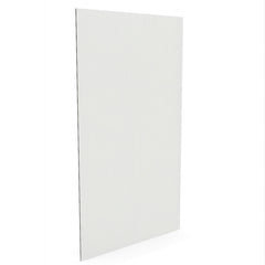 80Cm Reeded Glass Shower Screen With Gunmetal F Brackets & Square Pole