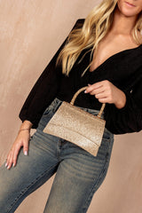 Carol Rose Gold Diamante Grab Bag