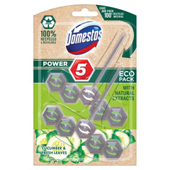 Power 5 Eco Cucumber & Fresh Leaves kostka zapachowa do toalet 2x55g