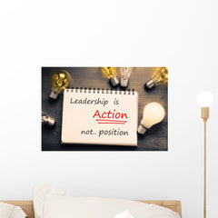 Leadership Is Action Wall Decal