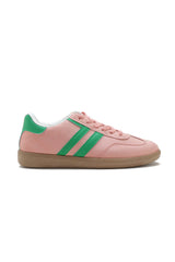 Alaina Pink Suedette Trainers