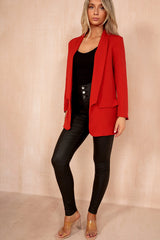 Brielle Red Longline Blazer