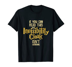 Funny shirts V-neck Tank top Hoodie sweatshirt usa uk au ca gifts for Invisibility Cloak Shirt Geek Book Movie Lover TShirt Kids 234644