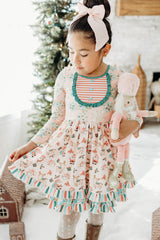 Santa's Sugarplum Ruffle Dress