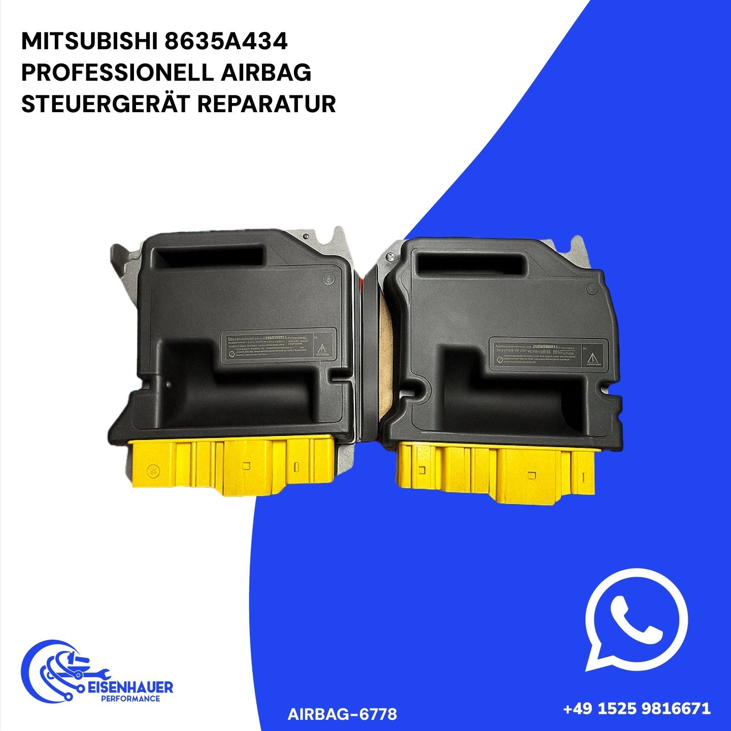 Mitsubishi 8635A434 Professionell Airbag Steuergerät Reparatur