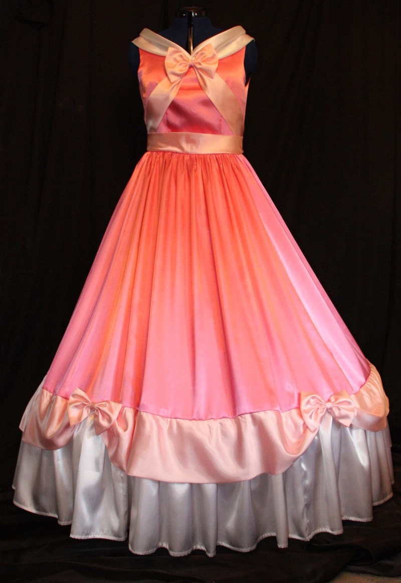 Custom Cosplay Adult Cinderella Pink Gown Made By the Mice