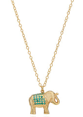 Elephant Necklace - Turquoise