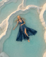 ZHE Dress in Dusty Blue