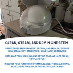 Automatic Cap Cleaner with Steam and Dry