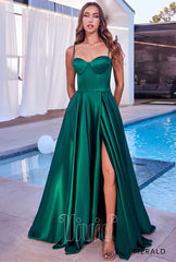 Vivid Formal Azura Ball Gown in Emerald / Greens
