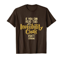 Funny shirts V-neck Tank top Hoodie sweatshirt usa uk au ca gifts for Invisibility Cloak Shirt Geek Book Movie Lover TShirt Kids 234644