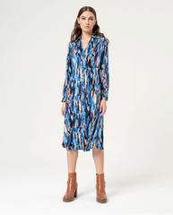 Surkana Blue Print Ippy Dress