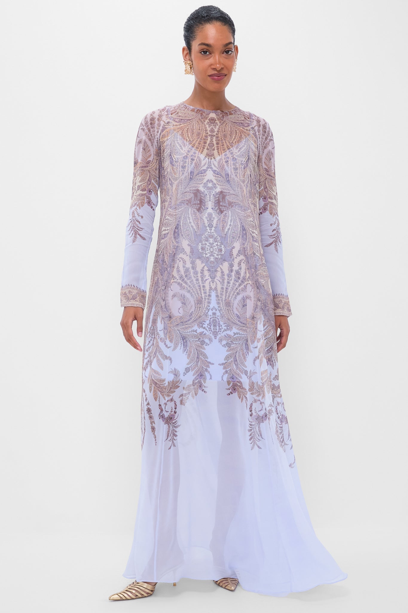 Lilac Paisley Hypnotic Sheath Dress