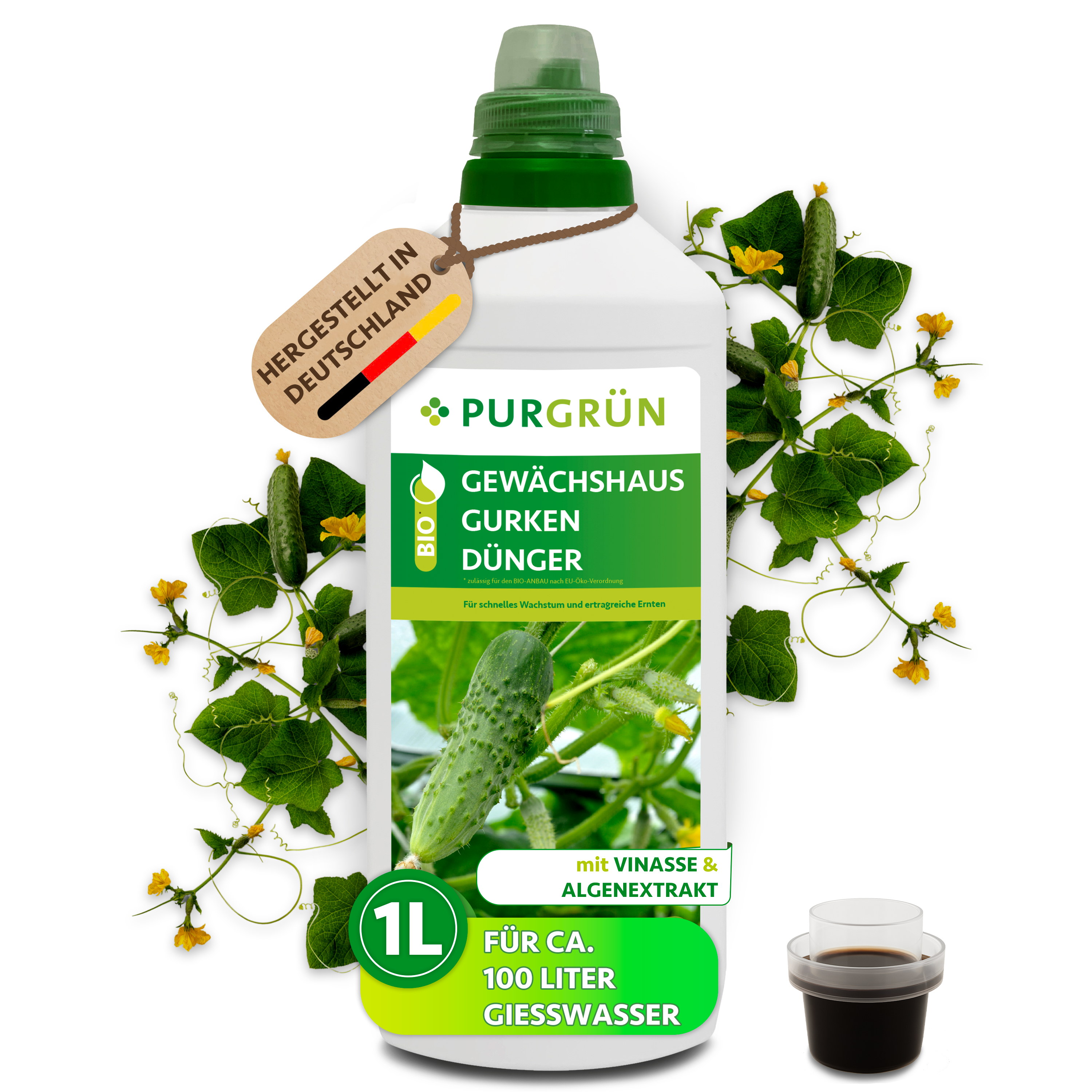 Bio-Gewächshausgurken-Dünger 1 Liter