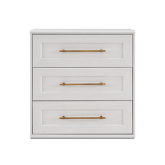Blake 3 Drawer Dresser, White Oak