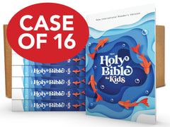 NIrV, Outreach Bible for Kids, Paperback, Blue, Case of 16 Bundle