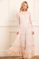 Celia Long Sleeve Ankle Gown