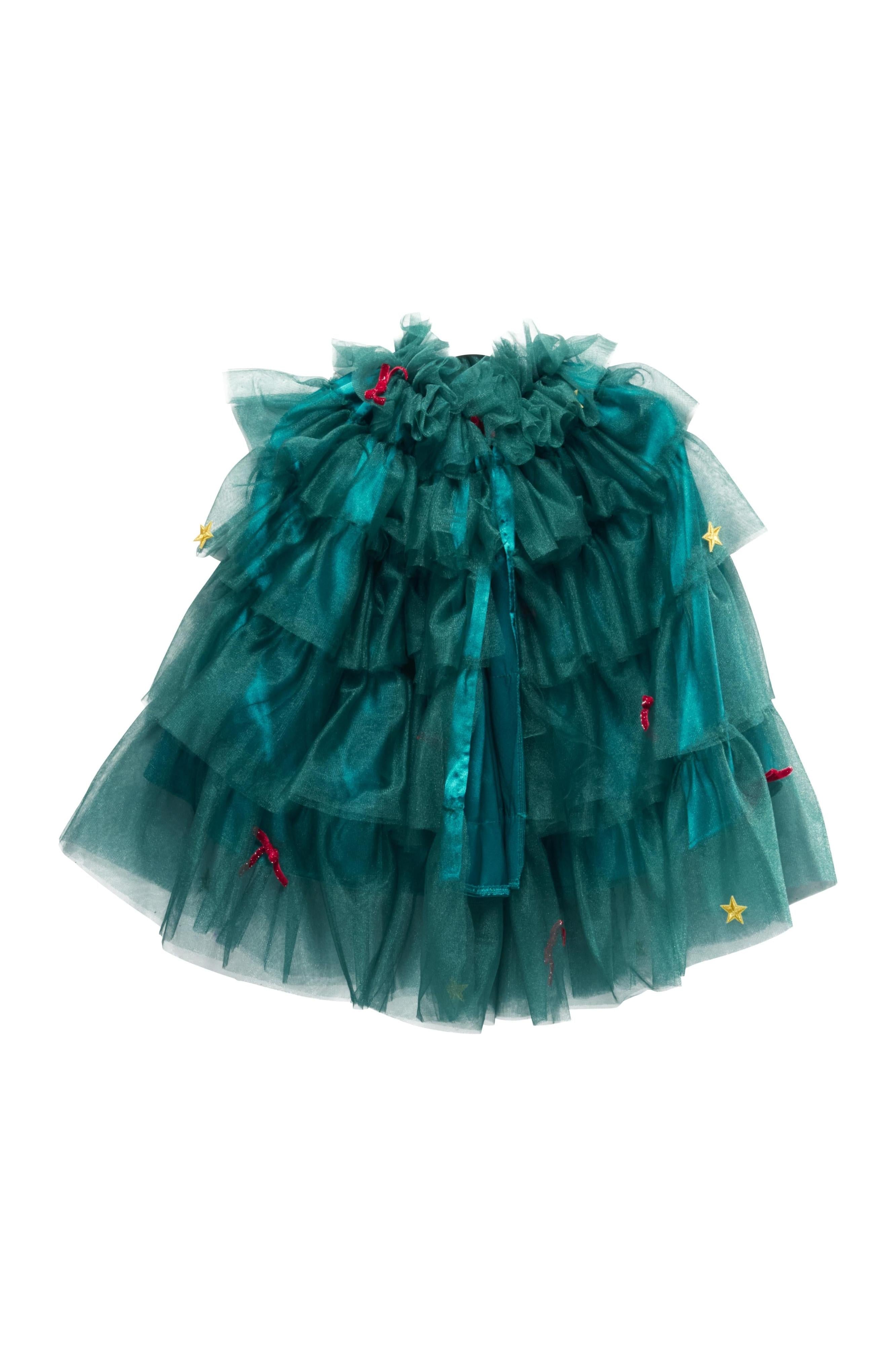Holiday Christmas Tree Cape and Hat Set - Holiday Set - Kids Dress Up - Chasing Fireflies