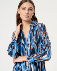 Surkana Blue Print Ippy Dress