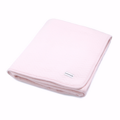 Poetree - Chevron Light Pink - Ledikant deken 100x135cm
