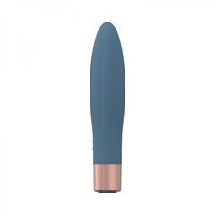 Loveline Fame 10 Speed Mini-vibe Silicone Rechargeable Waterproof Blue/grey