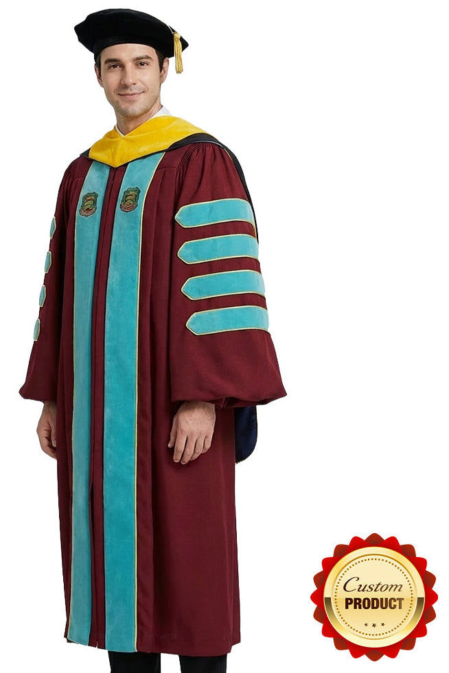 Custom Doctoral Graduation Tam, Gown and Hood Package - Doctorate Regalia