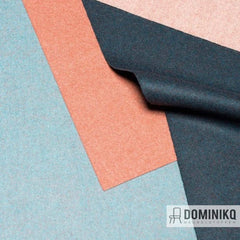 Camira Fabrics Synergy stoffencollectie met wol in blauw en roze tinten, geschikt voor duurzame en zijdezachte meubelbekleding.
