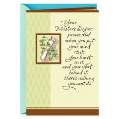 Something Exceptional Master's Degree Graduation Card