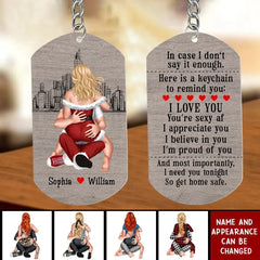 Couple - I Need You Tonight So Get Home Safe - Personalized Acrylic Keychain Keychain The Next Custom Gift