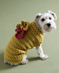 Flower Garden Dog Sweater Pattern image 1