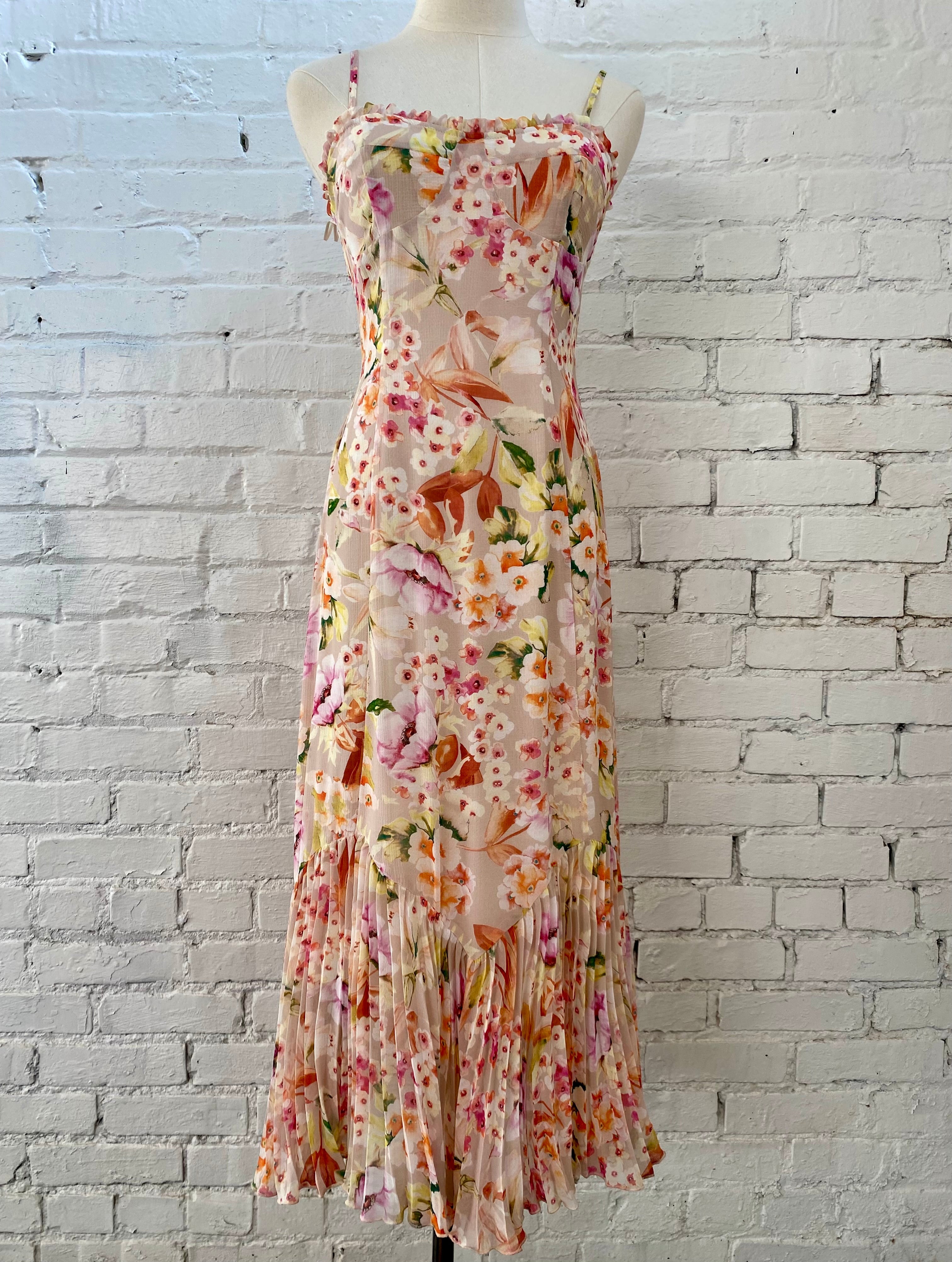 Pastel Floral Midi Dress